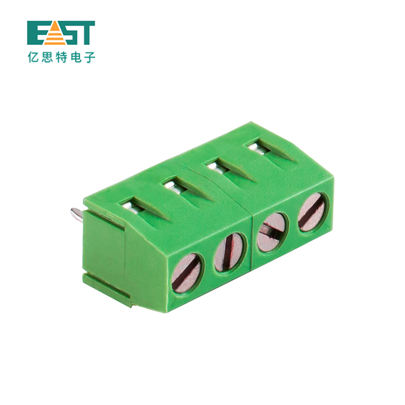 MX127-5.0 5.08 Terminal block green brass block vertical