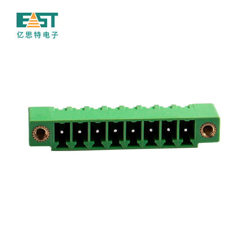 MX15EDGVM-3.5 3.81 Pluggbale terminal block straight angle with mount 