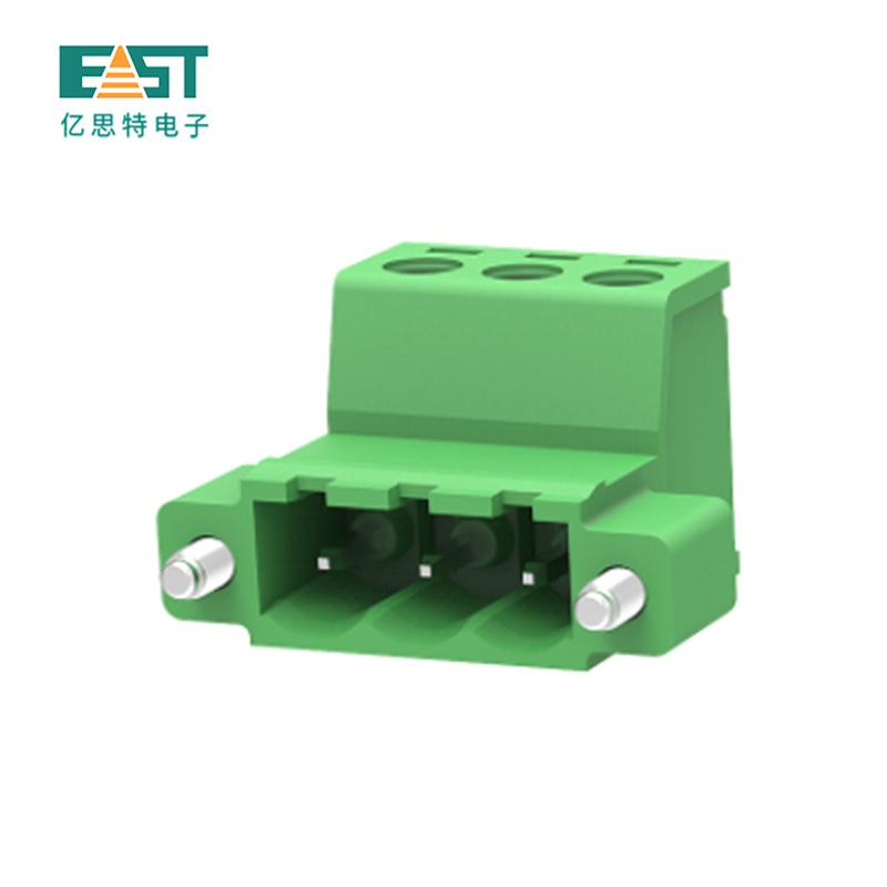 MX2EDGKRM-5.0 5.08 Plug-in terminal block right angle with mount