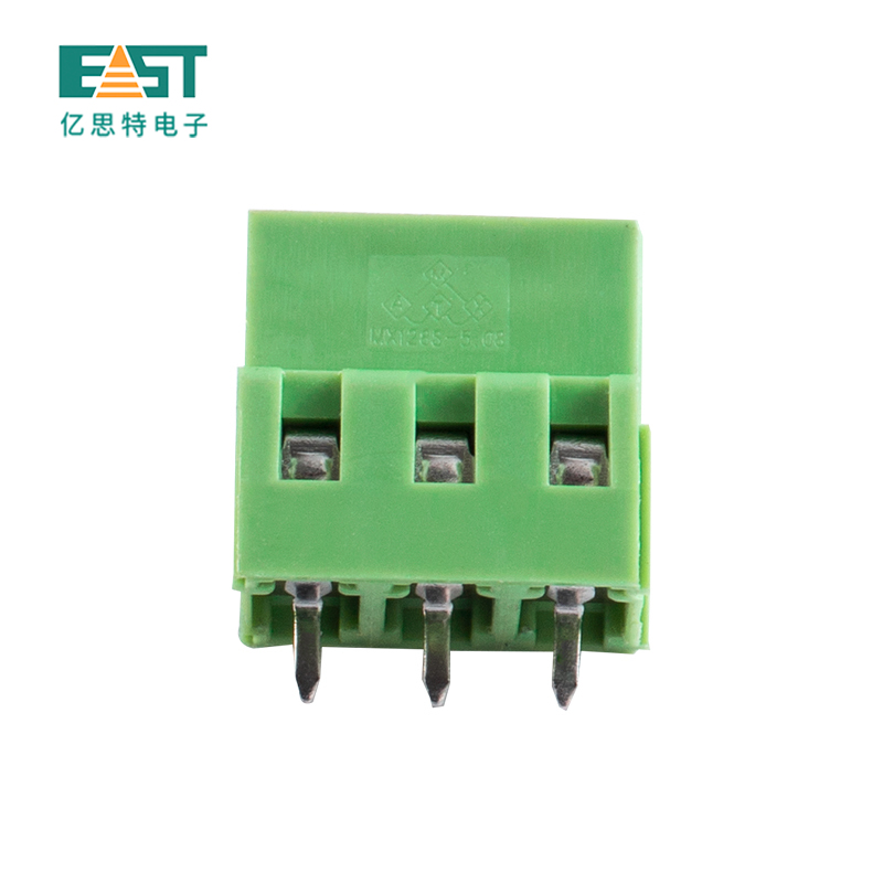 MX128S-5.0 5.08 Euro terminal block green color brass