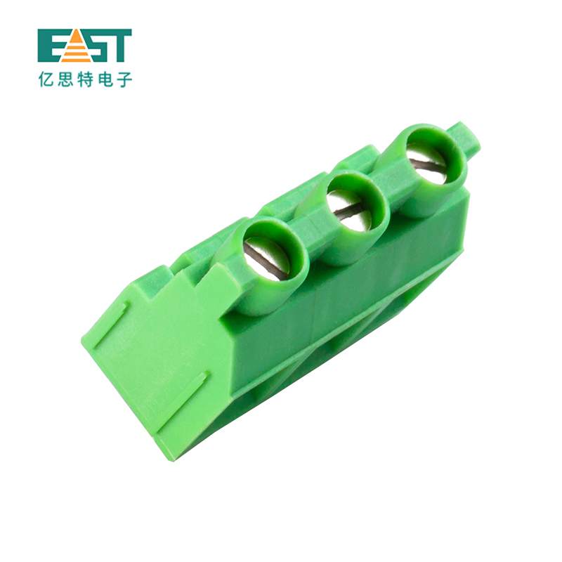 MX635-6.35 Euro terminal block brass flast crew nickle plated