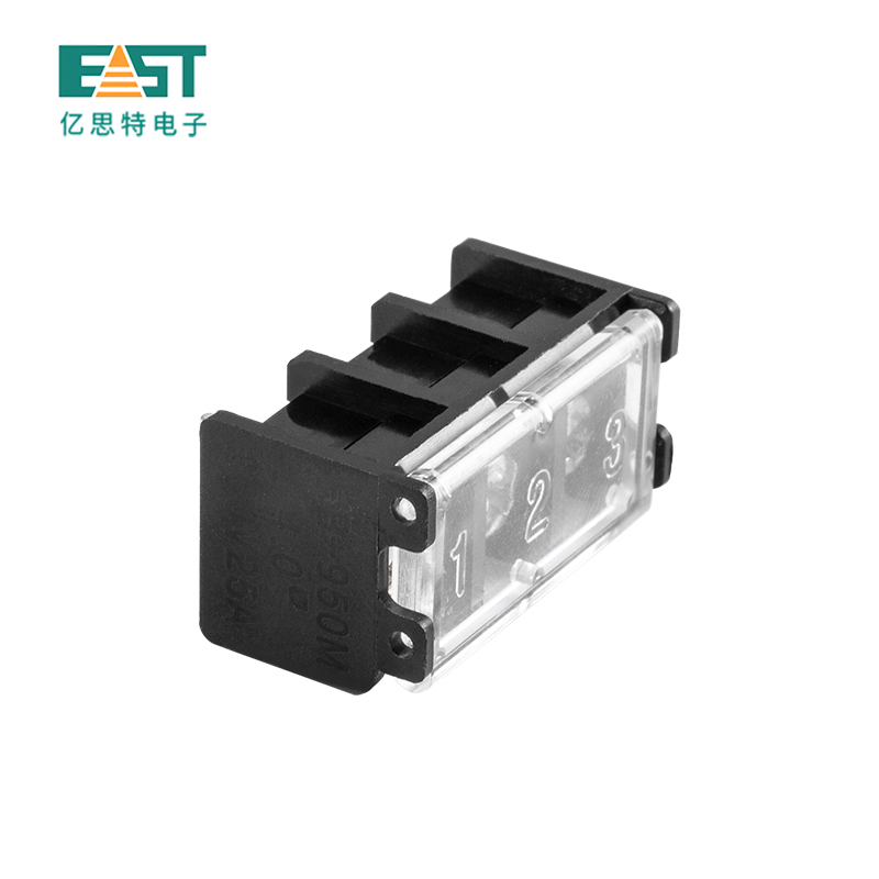 HB762M-7.62 Barrier terminal block  pitch 7.62mm with cover