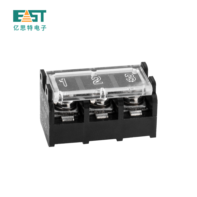 HB762M-7.62 Barrier terminal block  pitch 7.62mm with cover