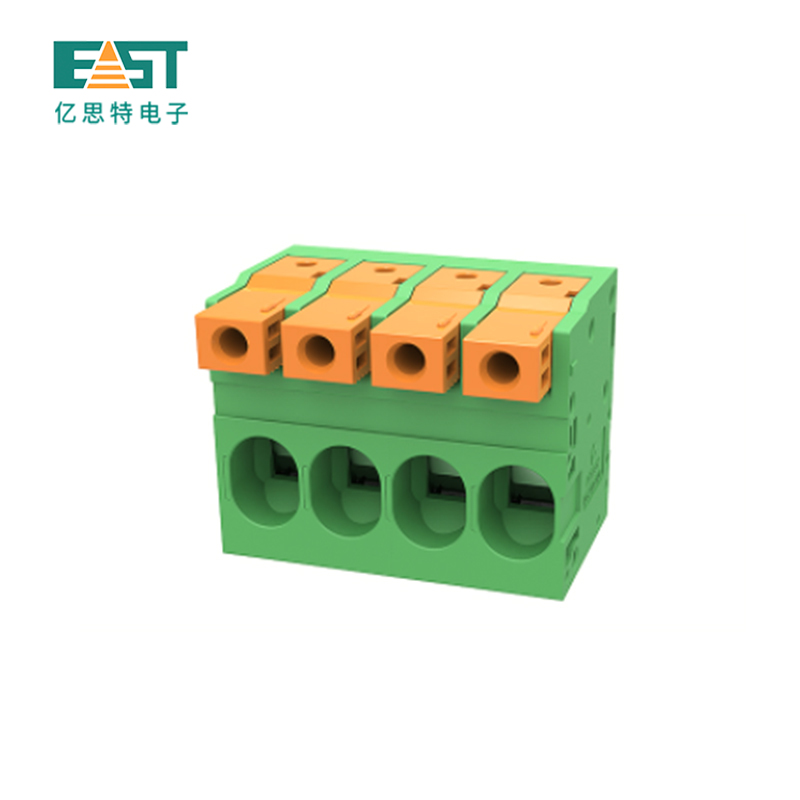 MX270-5.00 Spring terminal block green orange color