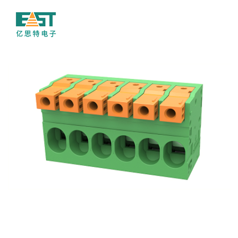 MX270-5.00 Spring terminal block green orange color